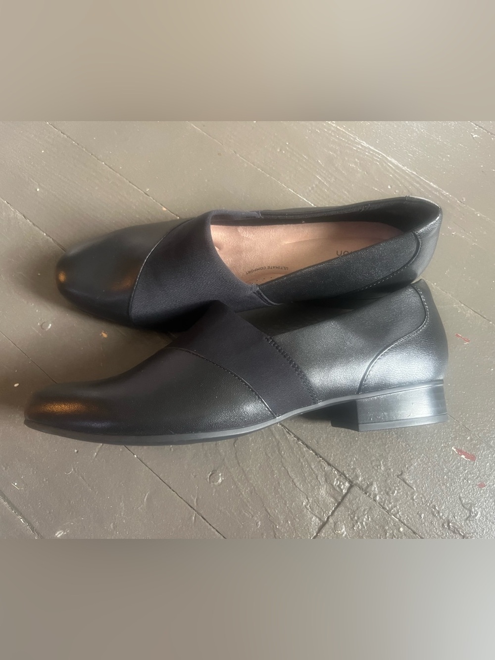 Clarks Juliet Gem Black Slip-On Loafers for Women